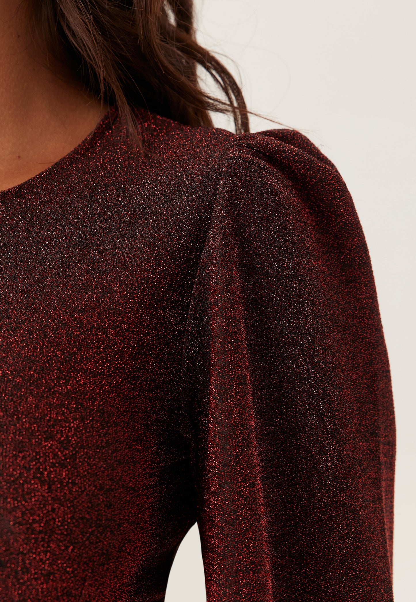 Long Sleeve Shimmer Bodycon Mini Dress