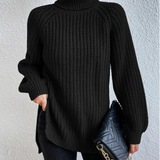 Women’s Knitted Jumper | Roll Neck and Ribbed Design