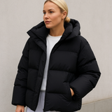 Warm Hooded Puffer Jacket for Women