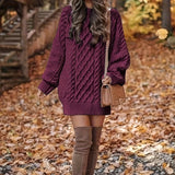 Women's Stylish Casual Jumper Dress | Midi