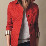 Women’s Casual Quilted Jacket with Turned-Down Collar | Stylish Outerwear