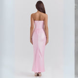 Women’s Strapless Maxi Wedding Guest Dress | Chic