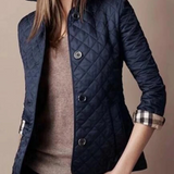 Women’s Casual Quilted Jacket with Turned-Down Collar | Stylish Outerwear