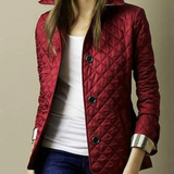 Women’s Casual Quilted Jacket with Turned-Down Collar | Stylish Outerwear