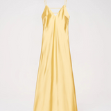 Satin Cowl Neck Slip Maxi Dress with Open Back