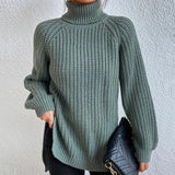 Women’s Knitted Jumper | Roll Neck and Ribbed Design