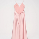 Satin Cowl Neck Slip Maxi Dress with Open Back