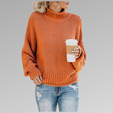 Chunky Knit Turtleneck Sweater for Women