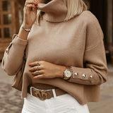 Women's Stylish Knitted Jumper | Roll Neck Design