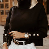 Women's Stylish Knitted Jumper | Roll Neck Design