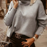 Women's Stylish Knitted Jumper | Roll Neck Design