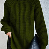 Women’s Knitted Jumper | Roll Neck and Ribbed Design