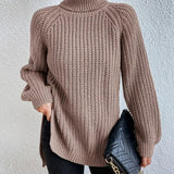 Women’s Knitted Jumper | Roll Neck and Ribbed Design