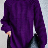 Women’s Knitted Jumper | Roll Neck and Ribbed Design