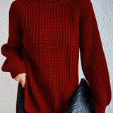 Women’s Knitted Jumper | Roll Neck and Ribbed Design
