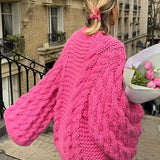 Women's Stylish Knitted Jumper | Oversized Design with Balloon Sleeves