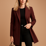 Women’s Double-Breasted Trench Coat | Structured Design