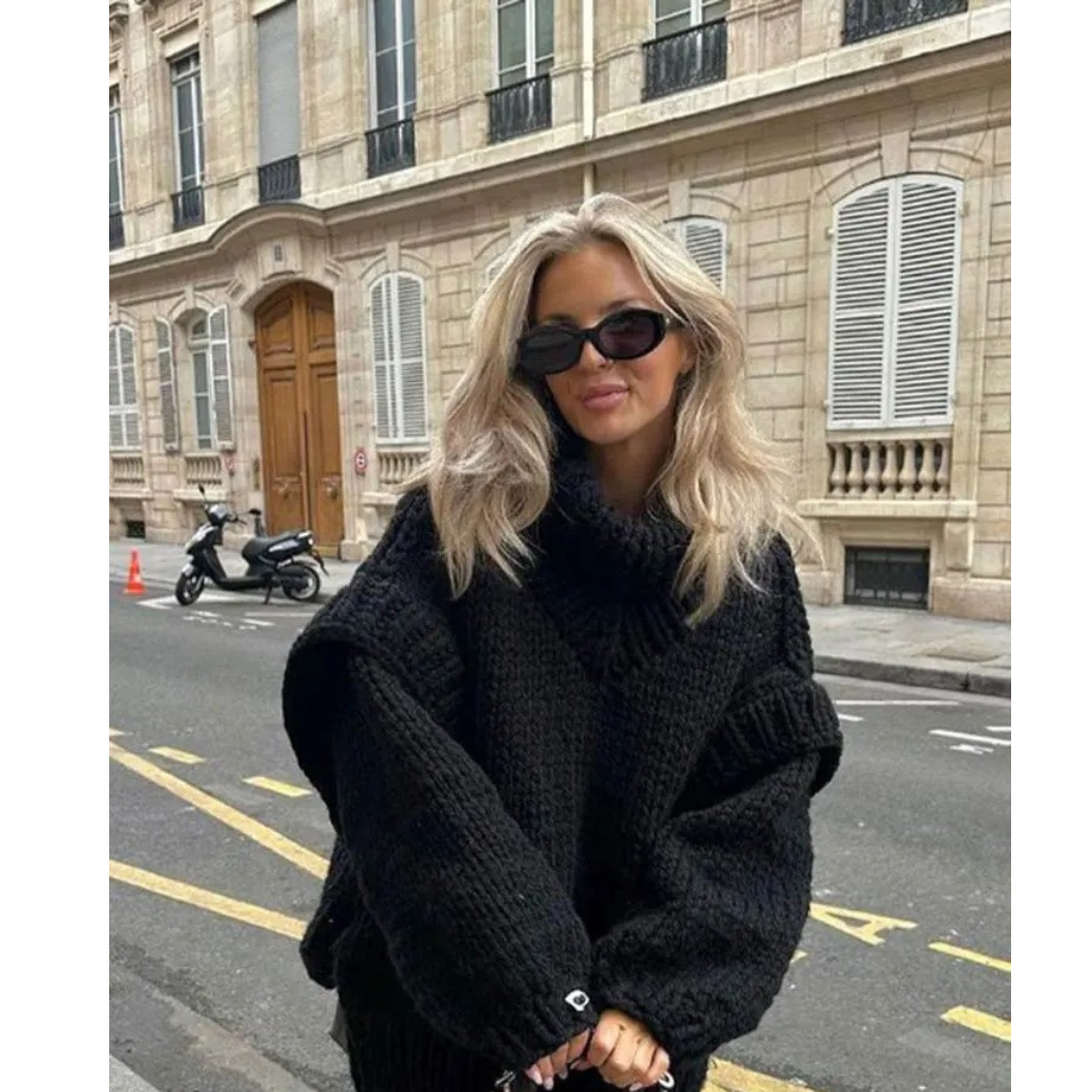 Women’s Roll Neck Jumper | Oversized Fit