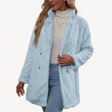 Women’s Stylish Double-Breasted Fur Jacket | Timeless