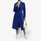 Women's Refined Long Open Coat with Pockets | Stylish Winter Outerwear
