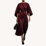 Women’s Stylish Belted Midi Dress | Chic
