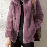 Women’s Fur Coat | Stylish Zip-Up Design
