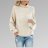 Chunky Knit Turtleneck Sweater for Women