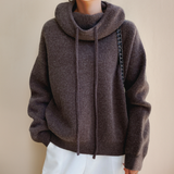 Cozy Knit Hoodie Sweater for Women