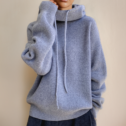 Cozy Knit Hoodie Sweater for Women