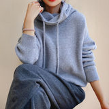 Cozy Knit Hoodie Sweater for Women
