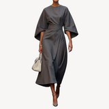 Women’s Stylish Belted Midi Dress | Chic