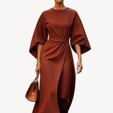 Women’s Stylish Belted Midi Dress | Chic