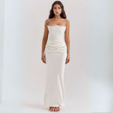 Women’s Strapless Maxi Wedding Guest Dress | Chic